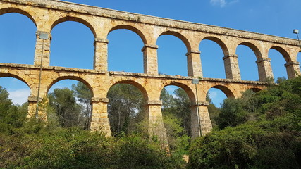 Fototapeta na wymiar Akewdukt w Tarragonie Hiszpania 
