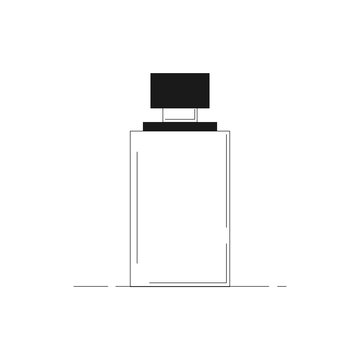 recommend clip art: Perfume bottle line icon. Vector illustration for design
