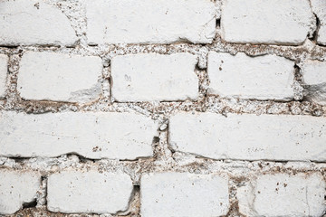 Texture of white brick wall