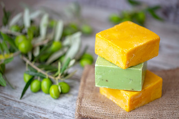 Olive oil and olive soap