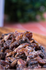 a plate of sweet dried dates