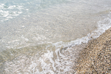 The shore of the Black Sea. Warm air and sea, tourism and pleasure