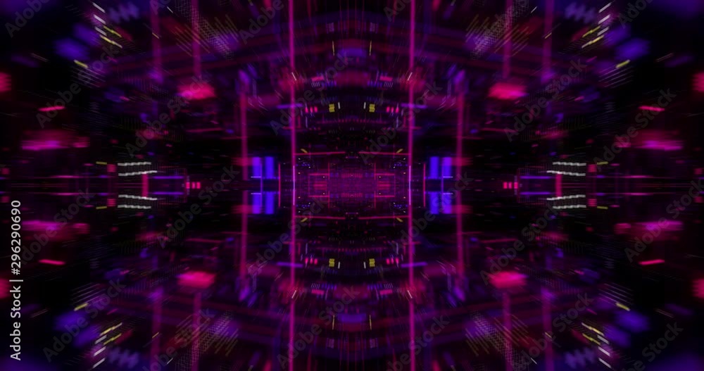 Poster virtual data on digital screen display, future technology and programming concept. flying futuristic