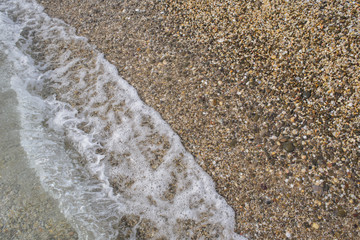 The shore of the Black Sea. Warm air and sea, tourism and pleasure