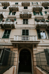 old streets of Genoa in Italy