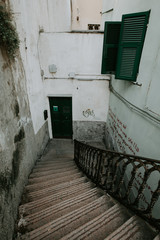 Fototapeta premium old streets of Genoa in Italy