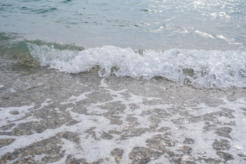 The shore of the Black Sea. Warm air and sea, tourism and pleasure