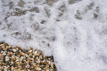 The shore of the Black Sea. Warm air and sea, tourism and pleasure