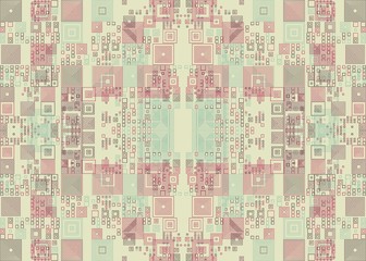 Abstract Symbols Random Distributed Pattern Computational Generative Art background illustration