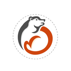 circle cute deer logo design inspiration