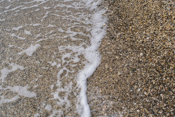 The shore of the Black Sea. Warm air and sea, tourism and pleasure