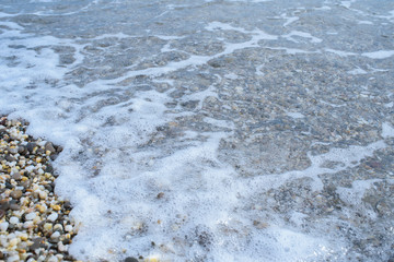 The shore of the Black Sea. Warm air and sea, tourism and pleasure