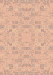 Fototapeta premium Abstract Symbols Random Distributed Pattern Computational Generative Art background illustration