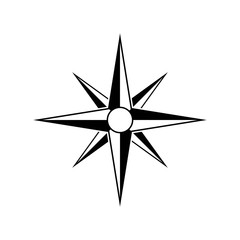 simple icon compass vector logo