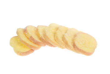 dry  bread isolated on white