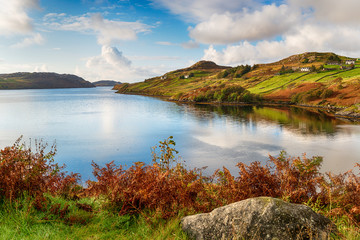 Autunm at Loch Inchard at Kinlochbervie