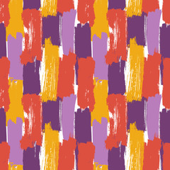 seamless vector pattern made by hand drawn paint strokes