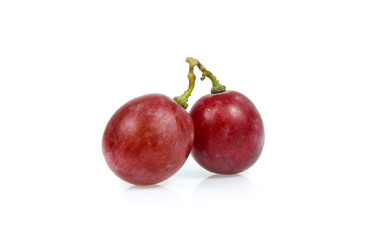 rad grape isolated on white background