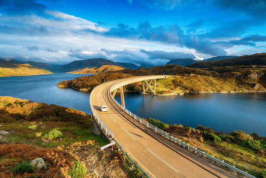 The Kylesku Bridge in Scotland