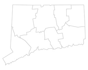 Karte von Connecticut