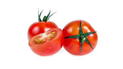 tomato isolated on white