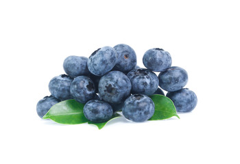 blueberries isolated on white background