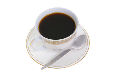 coffee isolated on white
