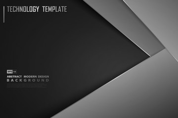 Abstract modern gradient black template design of decoration background. illustration vector eps10
