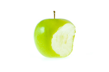 green apple isolated on white