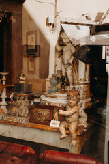 Old streets of Genoa in Italy