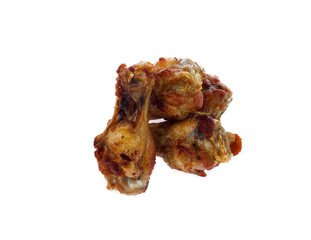 fried leg chicken  isolated