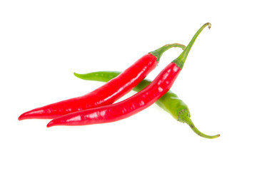 chilli isolated on white background