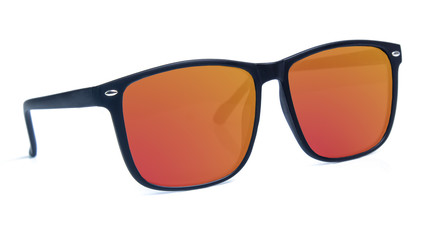 SUNGLASSES with Multicolor Mirror Lens isolated on white background