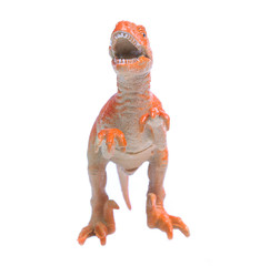 dinosaurs toys isolated  on white background © Poramet
