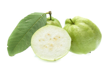 Fresh guava isolated on a white background