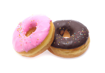 Donuts isolated on white background