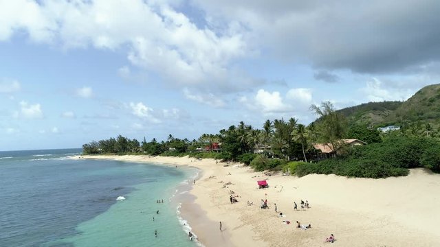 [4K Drone Movie] Sunset Beach in Hawaii