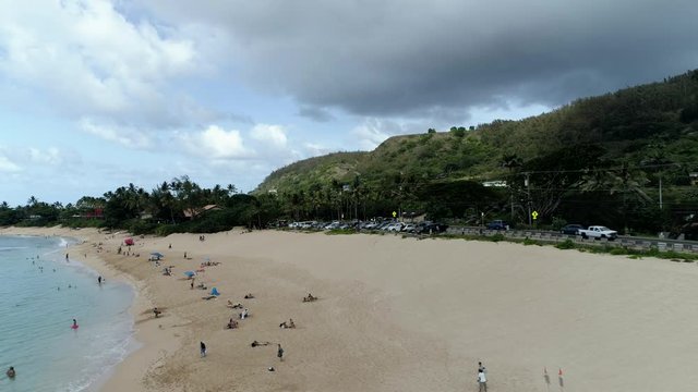 [4K Drone Movie] Sunset Beach in Hawaii
