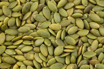 Pumpkin seeds background 