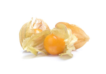 Physalis ,cape gooseberry isolated on white