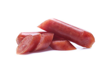 Sausage isolated on white background