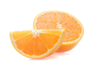 Orange fruit  isolated on white background