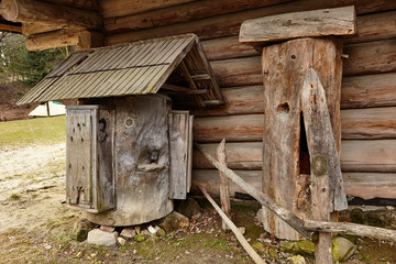Old wooden hives