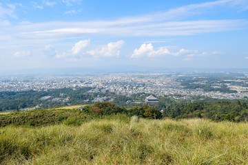 Fototapeta na wymiar 若草山からの風景