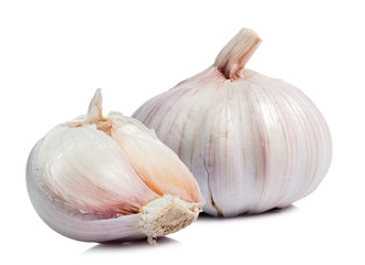 garlic isolated on white background