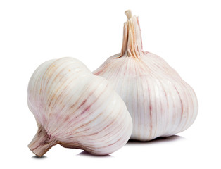 garlic isolated on white background