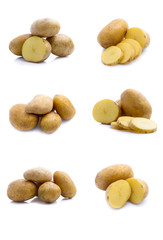 Fototapeta na wymiar Potato isolated set