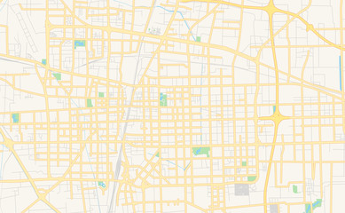 Printable street map of Shijiazhuang, China