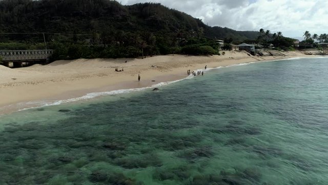 [4K Drone Movie] Sunset Beach in Hawaii