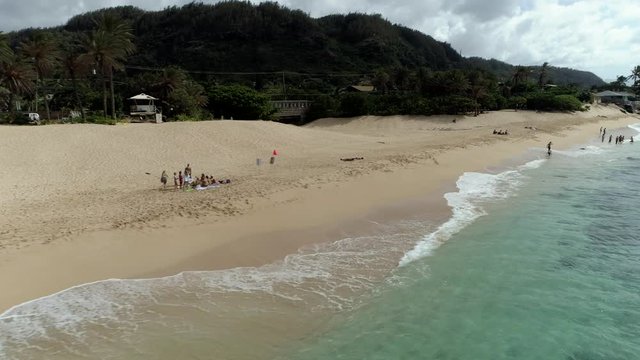 [4K Drone Movie] Sunset Beach in Hawaii
